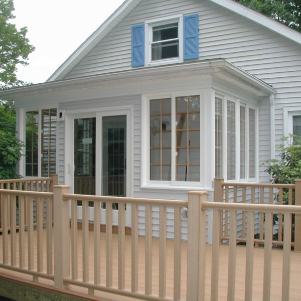 Wilbraham MA - deck - three seasons unheated addition - Barron & Jacobs