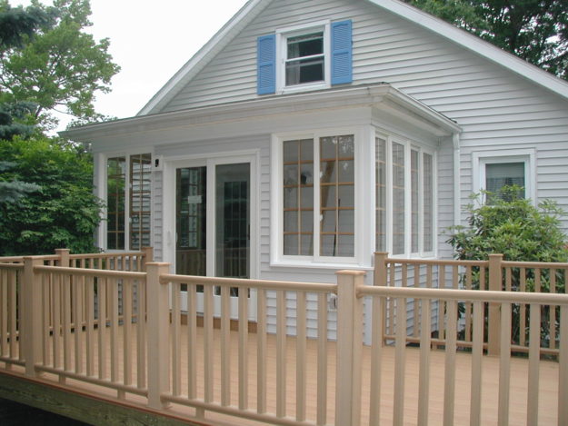 Wilbraham MA - deck - three seasons unheated addition - Barron & Jacobs